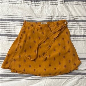 Toad & Co Women's Mustard Wrap Skirt